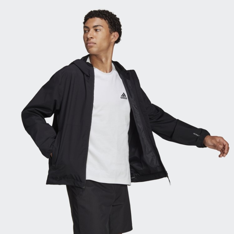 Jaqueta Preta Adidas Essentials Rain.rdy
