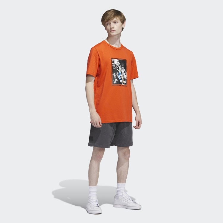 Camiseta Vermelha Com Estampa Shmoofoil Adidas