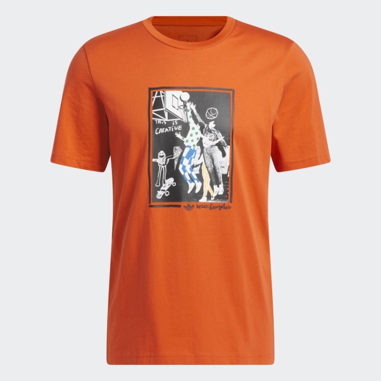 Camiseta Vermelha Com Estampa Shmoofoil Adidas