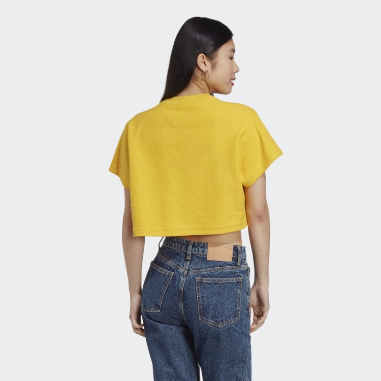 Top Cropped Felpudo Lounge Adidas Gold