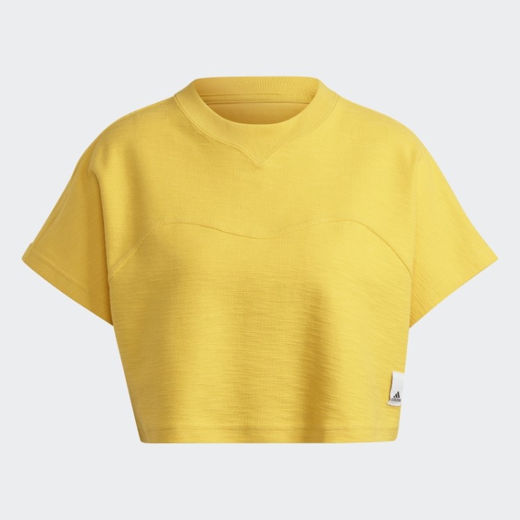 Top Cropped Felpudo Lounge Adidas Gold