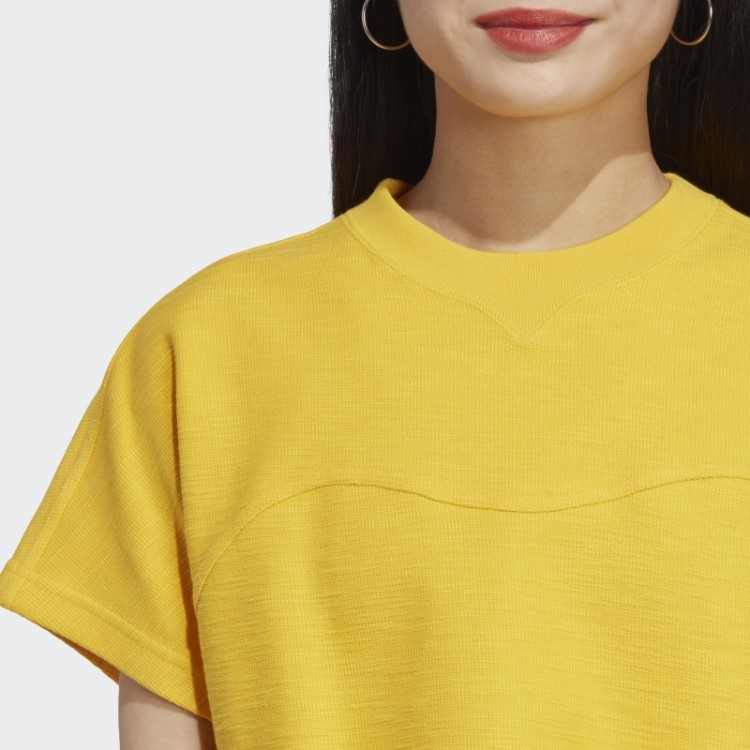 Top Cropped Felpudo Lounge Adidas Gold