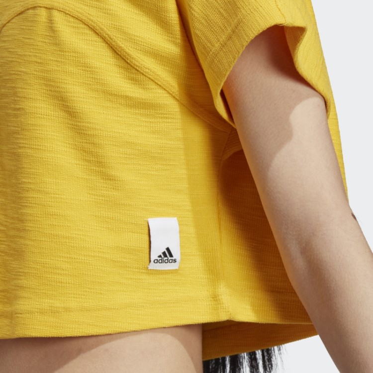 Top Cropped Felpudo Lounge Adidas Gold