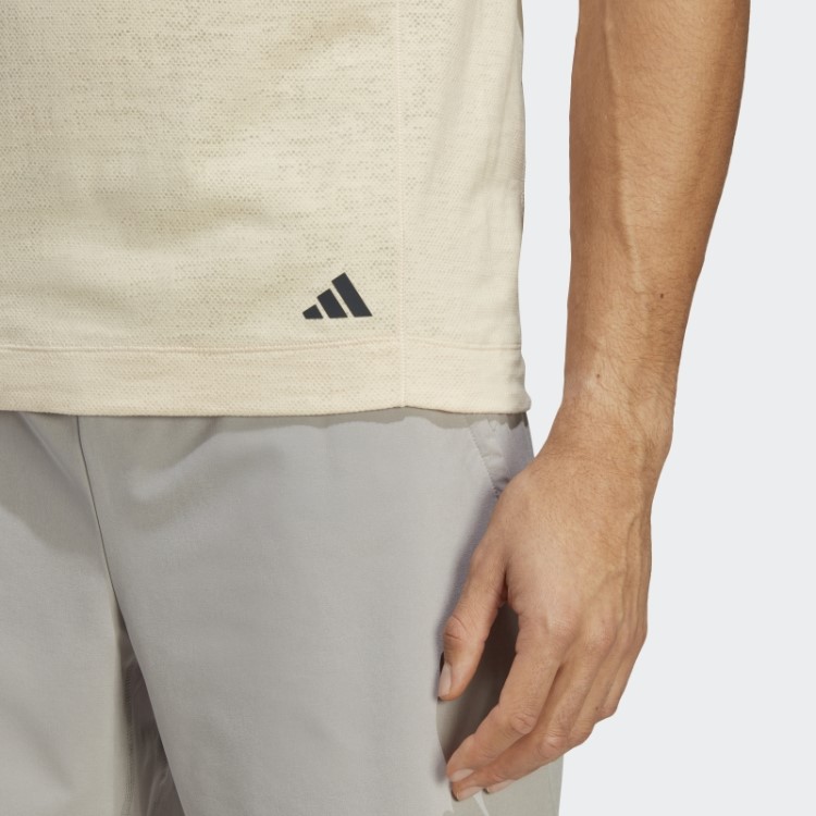 Camiseta De Treinamento De Ioga Adidas Areia