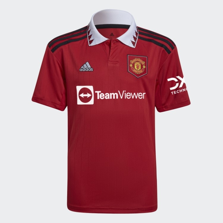 Elegante Adidas Manchester United 22/23 Home Jersey Real Red