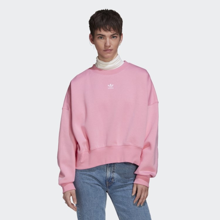 Moletom De Lã Rosa Adicolor Essentials Adidas