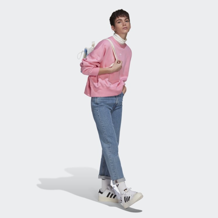 Moletom De Lã Rosa Adicolor Essentials Adidas