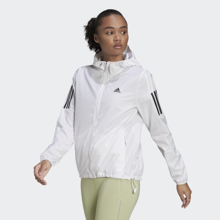 Blusão De Corrida Com Capuz Branco Own The Run Adidas