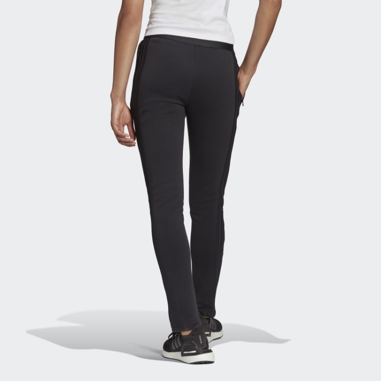 Calça Skinny Com As Três Listras Preta Adidas Sportswear Future Icons