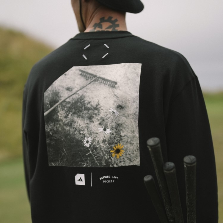 Moletom De Golfe Preto Adidas Adicross X Ardente Cart Layer