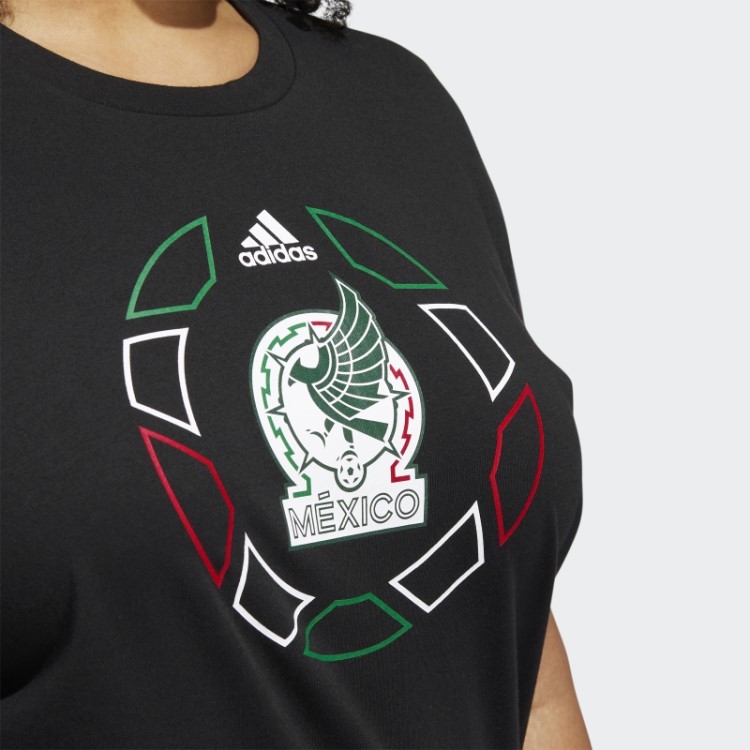 Camiseta Oversized Preta Da Copa Do Mundo México (tamanho Grande) Adidas