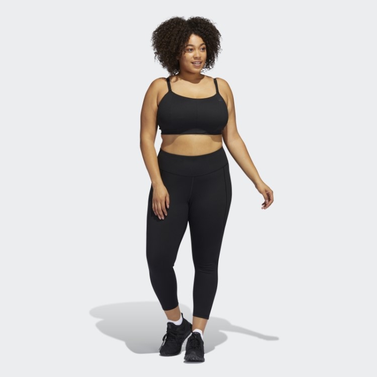 Sutiã Preto Adidas Yoga Studio Light-support (tamanho Grande)