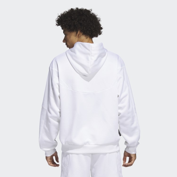 Adidas Harden Moletom Com Capuz De Viagem Branco