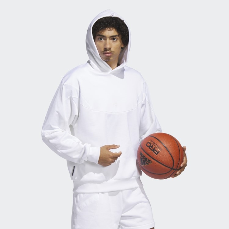 Adidas Harden Moletom Com Capuz De Viagem Branco