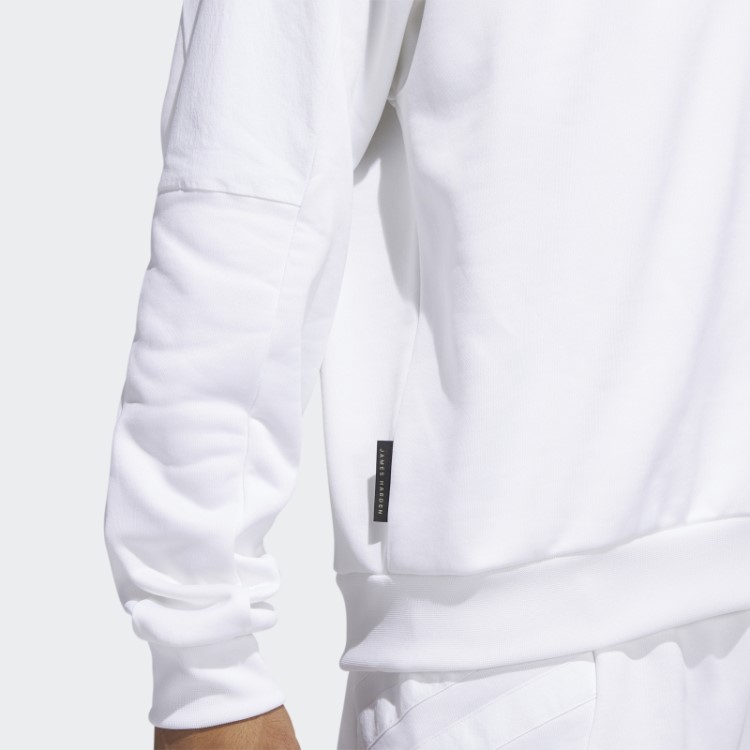 Adidas Harden Moletom Com Capuz De Viagem Branco