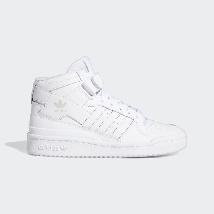 Sapatos Quentes Adidas Branco Fórum Mid