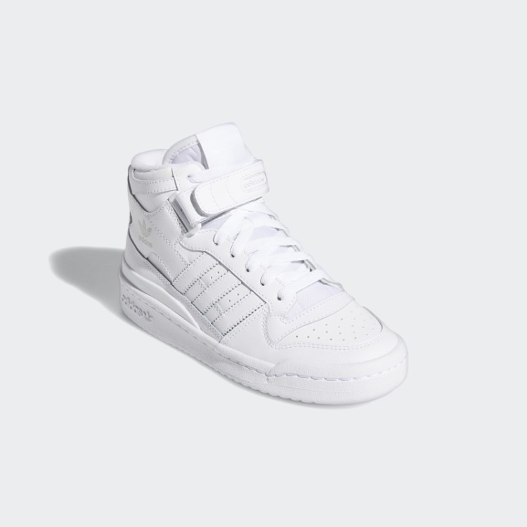 Sapatos Quentes Adidas Branco Fórum Mid
