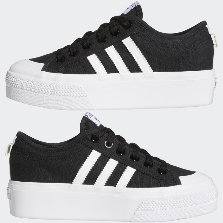 Sapato Plataforma Adidas Nizza Branco