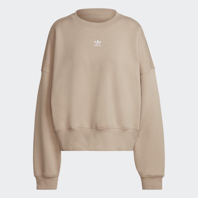 Moletom De Lã Bege Adicolor Essentials Adidas