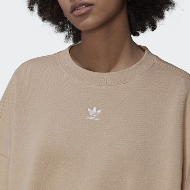 Moletom De Lã Bege Adicolor Essentials Adidas