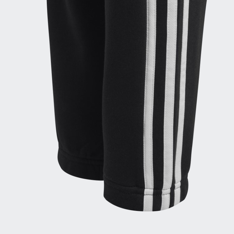 Jogger De Lã Preto Essencial Com As Três Listras Adidas