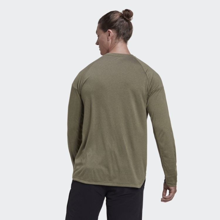 Camisa Cinco Dez De Manga Comprida Adidas Orbit Verde