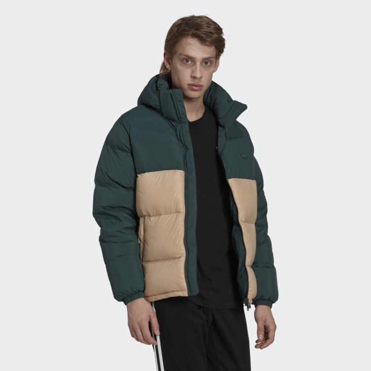 Jaqueta Puffer Com Capuz Down Regen Verde Mineral Adidas