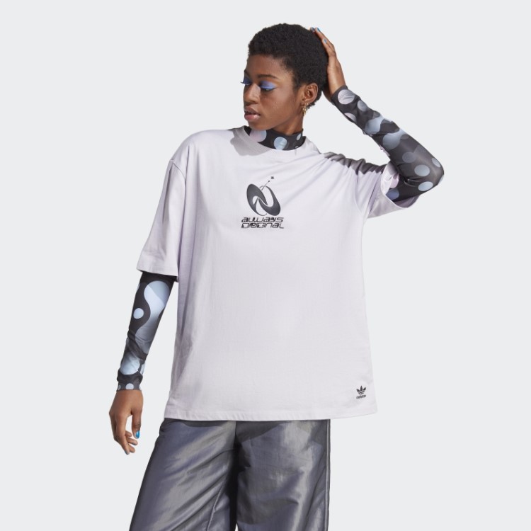 Silver Dawn Adidas Always Original Graphic Camiseta Solta