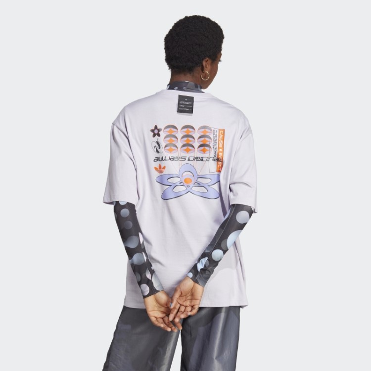 Silver Dawn Adidas Always Original Graphic Camiseta Solta