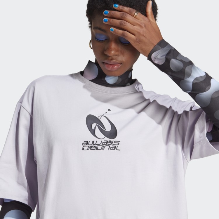 Silver Dawn Adidas Always Original Graphic Camiseta Solta
