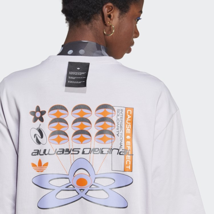 Silver Dawn Adidas Always Original Graphic Camiseta Solta