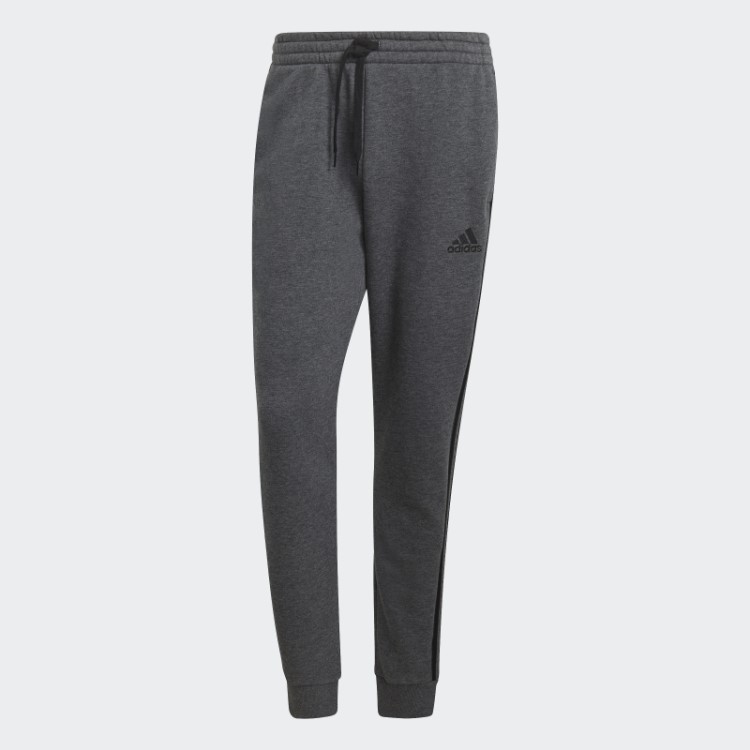Joggers De Lã Com Manguito Afunilado Essencial Com As Três Listras Urze Cinza Escuro Adidas
