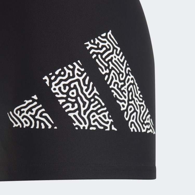 Cueca Boxer Preta Com Logo 3 Barras Adidas