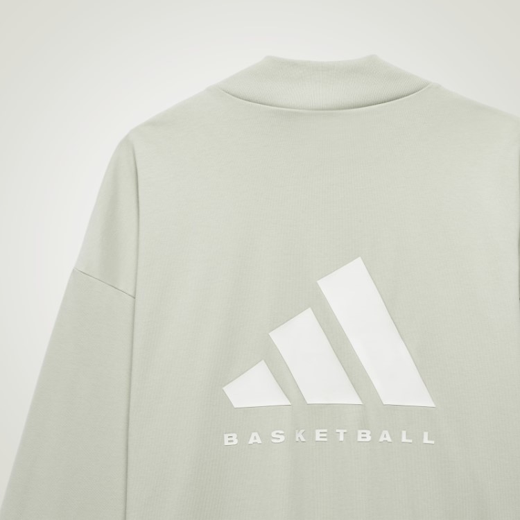 Blusa De Manga Longa Verde Fashion Adidas Basquete