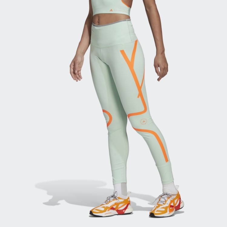 Leggings De Corrida Adidas By Stella Mccartney Truepace Frozen Green Hot