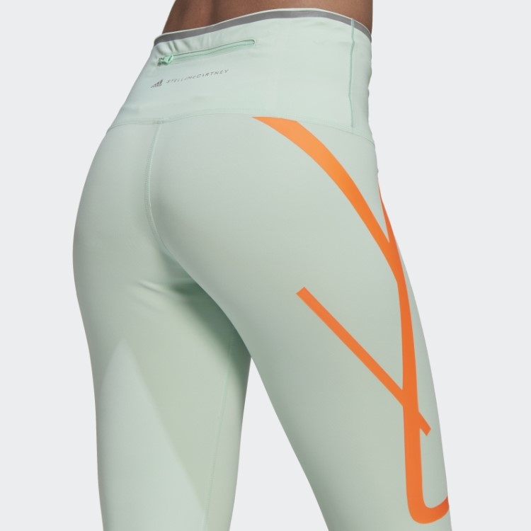 Leggings De Corrida Adidas By Stella Mccartney Truepace Frozen Green Hot