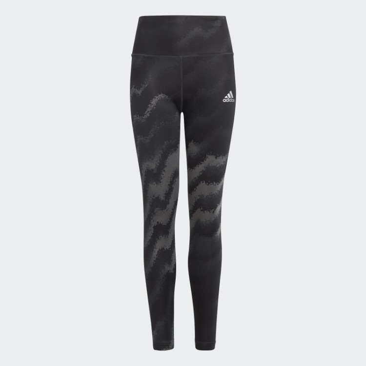 Calça Legging Cintura Alta Estampada Adidas Grey Dance Aeroready