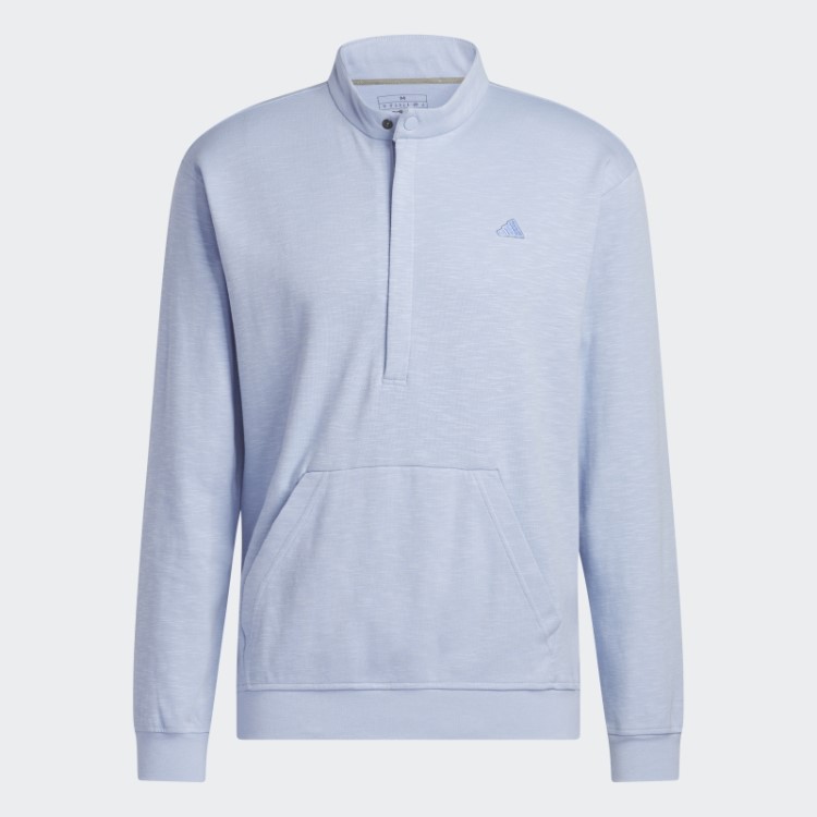 Pulôver Adidas Go-to 1/4 Com Zíper Azul Dawn