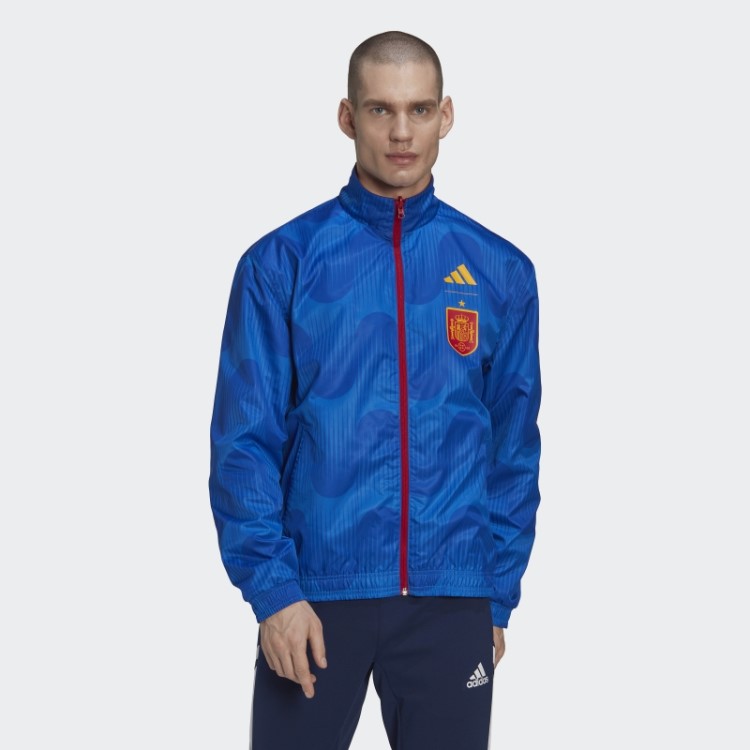 Jaqueta Hino Da Espanha Vermelha Adidas
