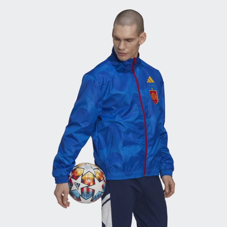 Jaqueta Hino Da Espanha Vermelha Adidas