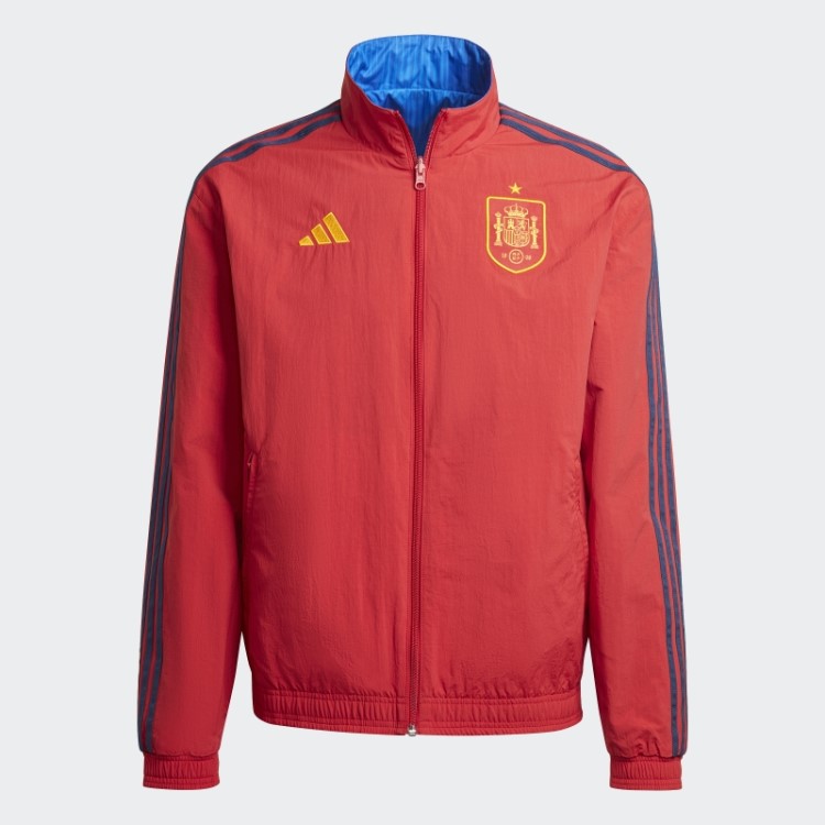 Jaqueta Hino Da Espanha Vermelha Adidas