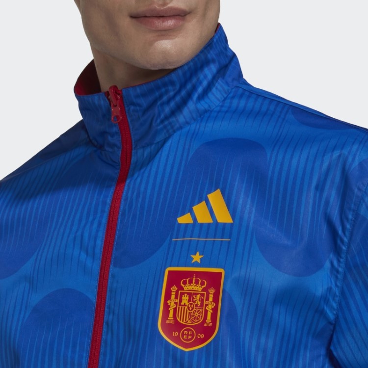 Jaqueta Hino Da Espanha Vermelha Adidas