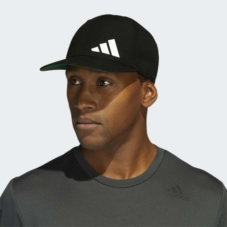 Chapéu Snapback De 3 Barras Offset Preto Adidas