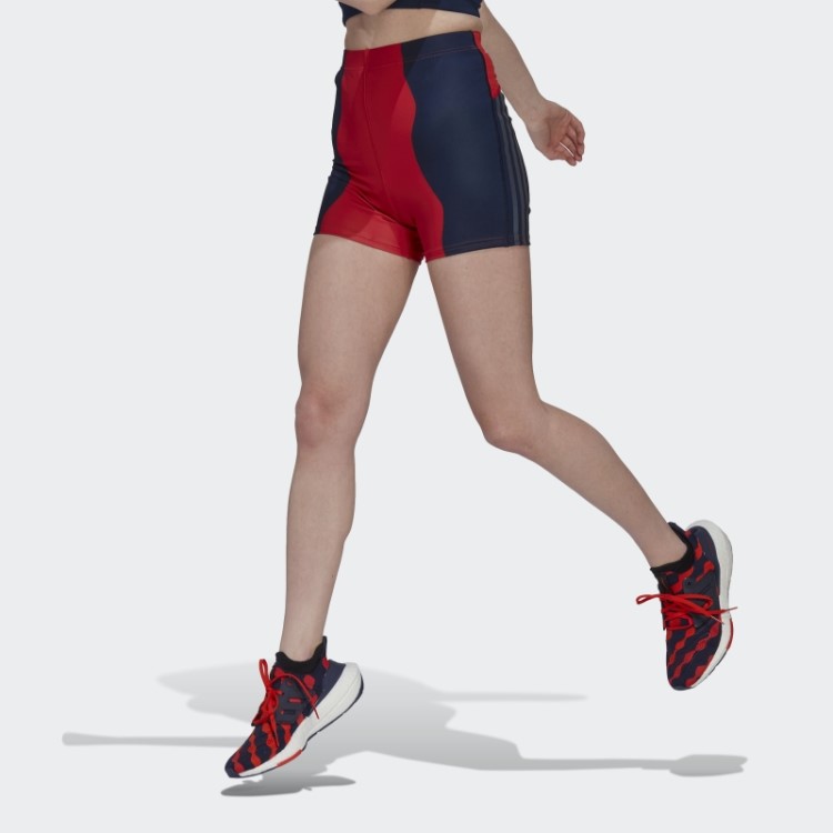 Bermuda De Ciclismo Marimekko Run Icons Vermelho Exuberante Adidas