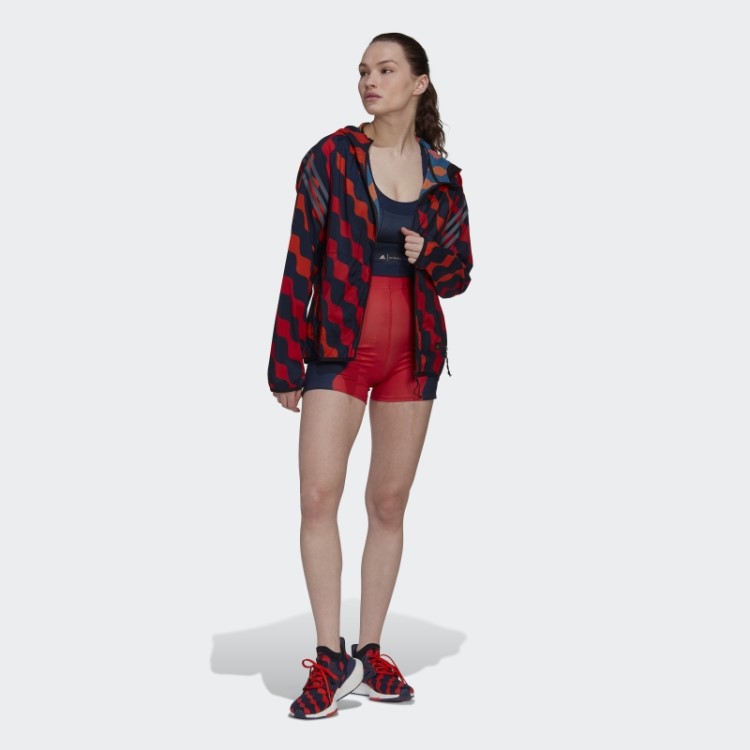 Bermuda De Ciclismo Vermelha Exuberante Marimekko Run Icons Da Adidas