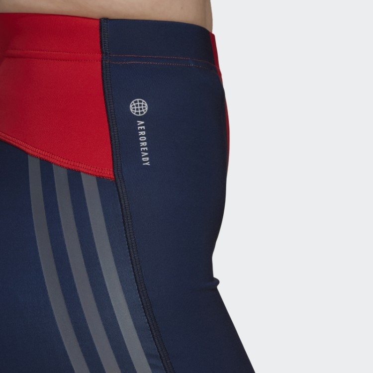 Bermuda De Ciclismo Vermelha Exuberante Marimekko Run Icons Da Adidas