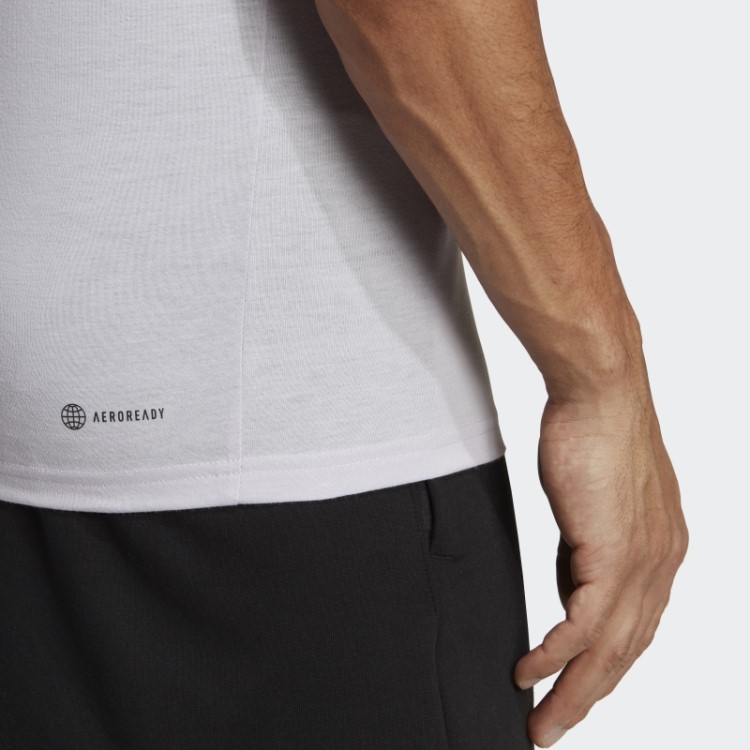 Camiseta De Treino Adidas Train Essentials Feelready Silver Dawn