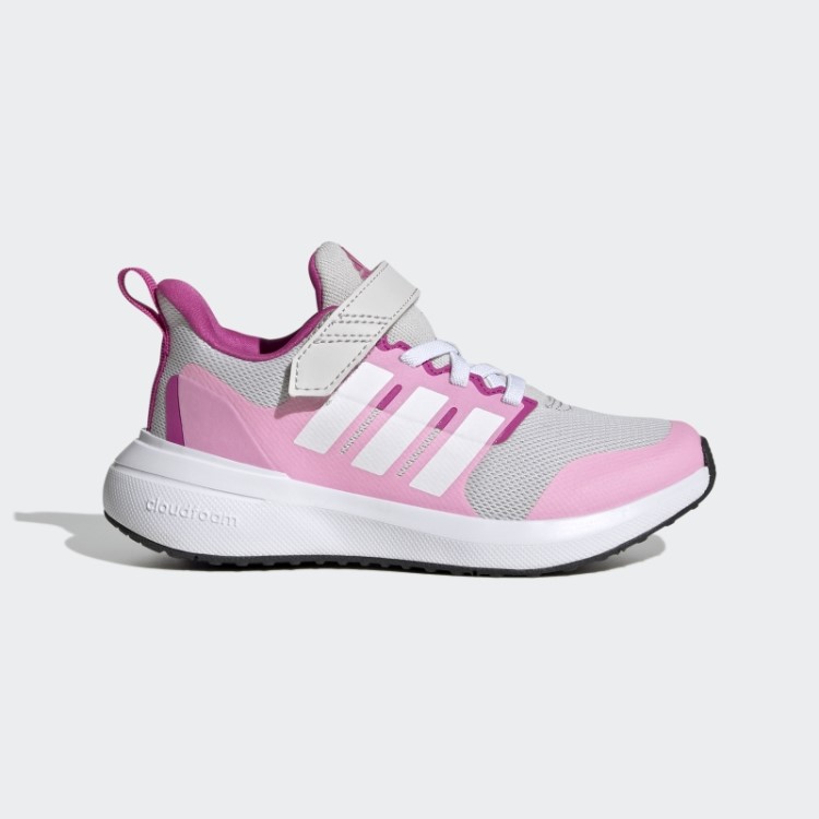 Tênis Fortarun 2.0 Cloudfoam Elástico Com Tira Superior Em Renda Adidas Cinza