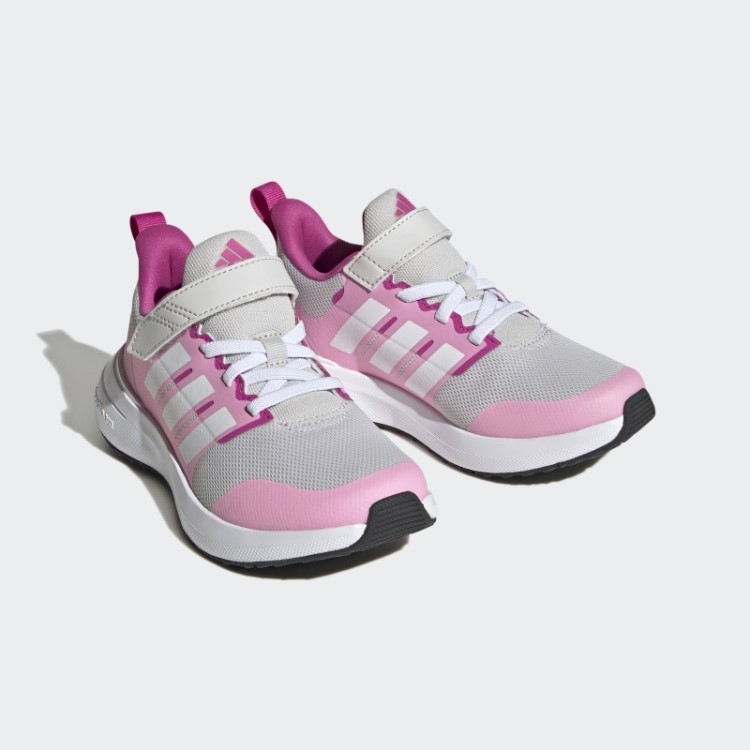 Tênis Fortarun 2.0 Cloudfoam Elástico Com Tira Superior Em Renda Adidas Cinza