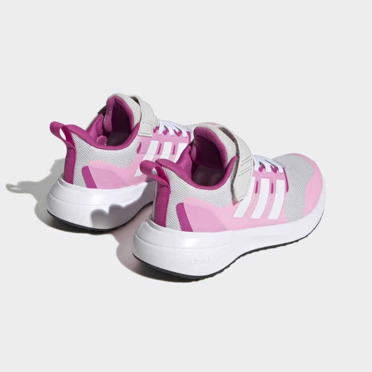 Tênis Fortarun 2.0 Cloudfoam Elástico Com Tira Superior Em Renda Adidas Cinza